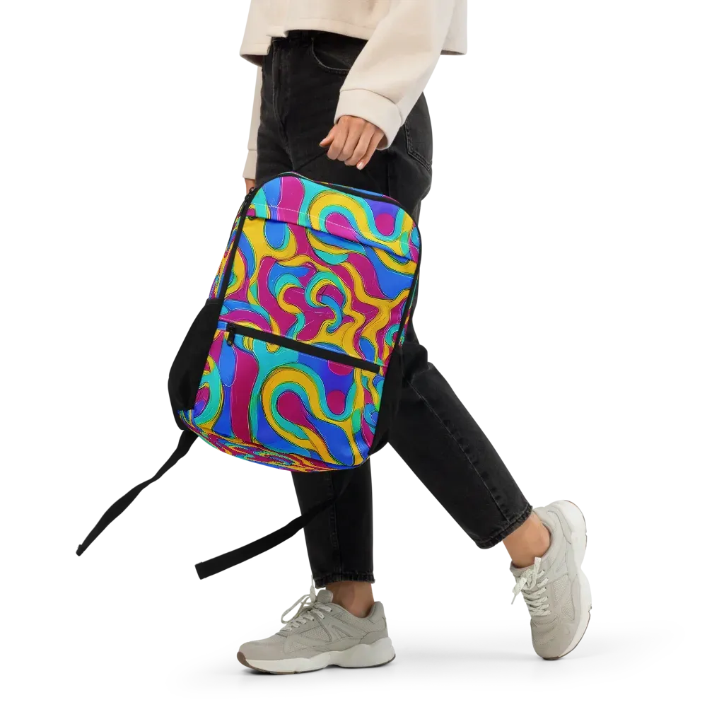 Kaleido Flow on Utility Backpack — Front