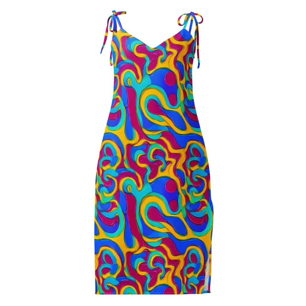 Kaleido Flow on Slip Dress — Front