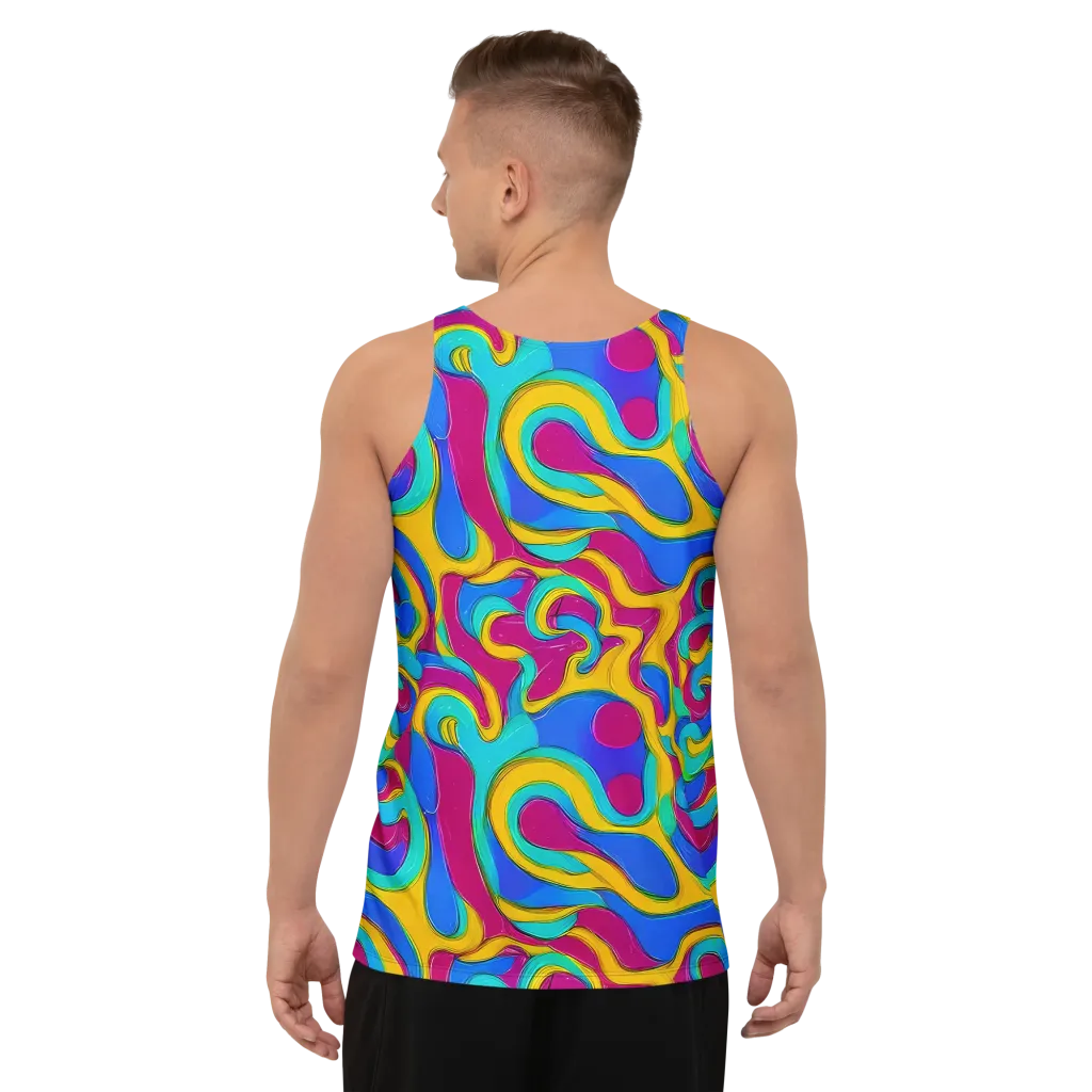 Kaleido Flow on Men's Tank Top — Back