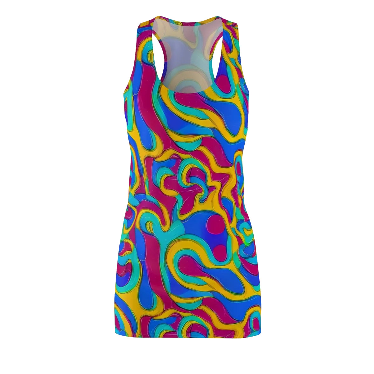 Kaleido Flow on Racerback Dress — Front