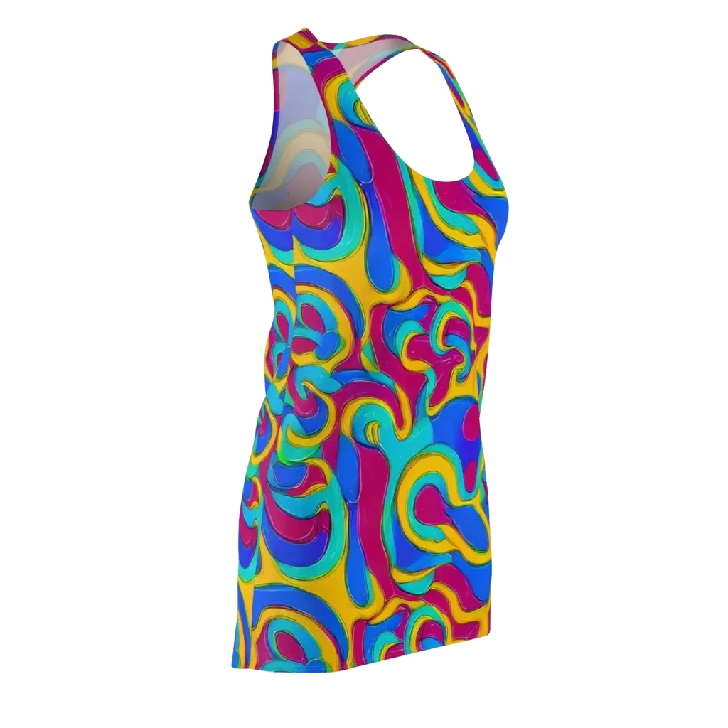 Kaleido Flow on Racerback Dress — Front Side