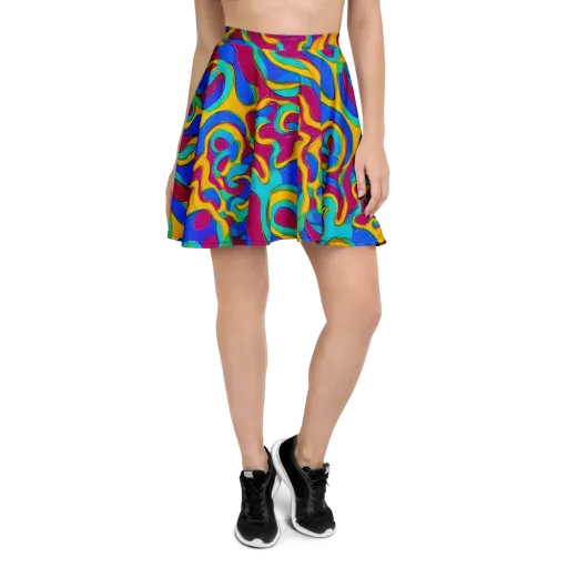 Kaleido Flow on a Skater Skirt