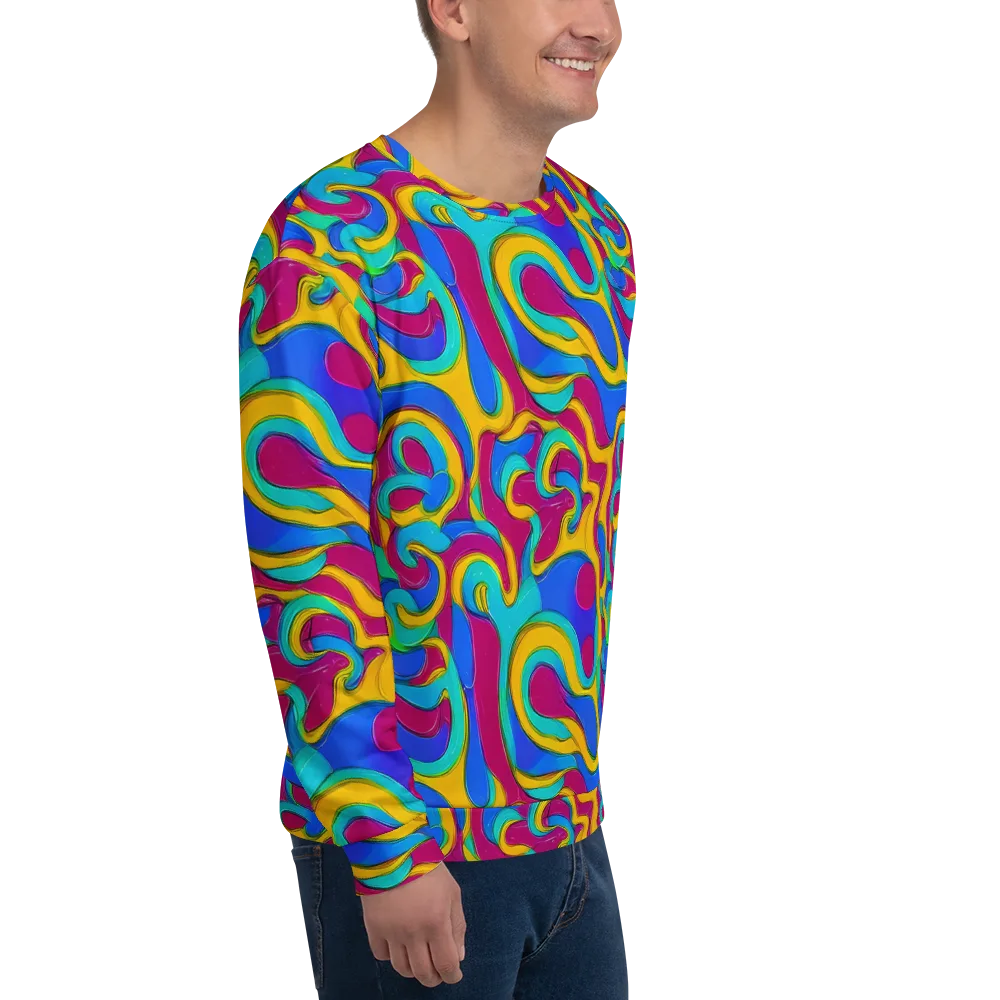Kaleido Flow on Sweatshirt — Right Front
