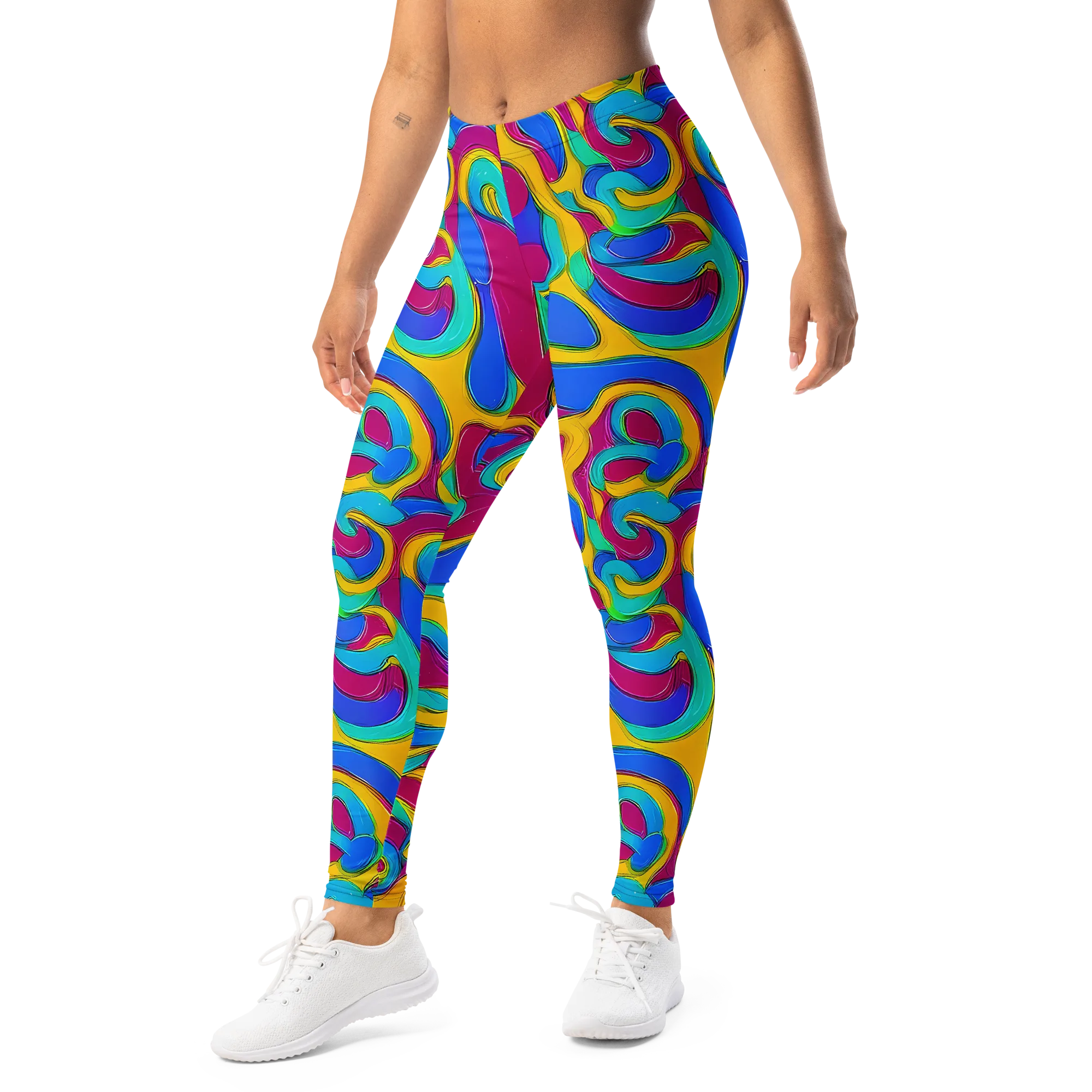 Kaleido Flow on Leggings — Left Front