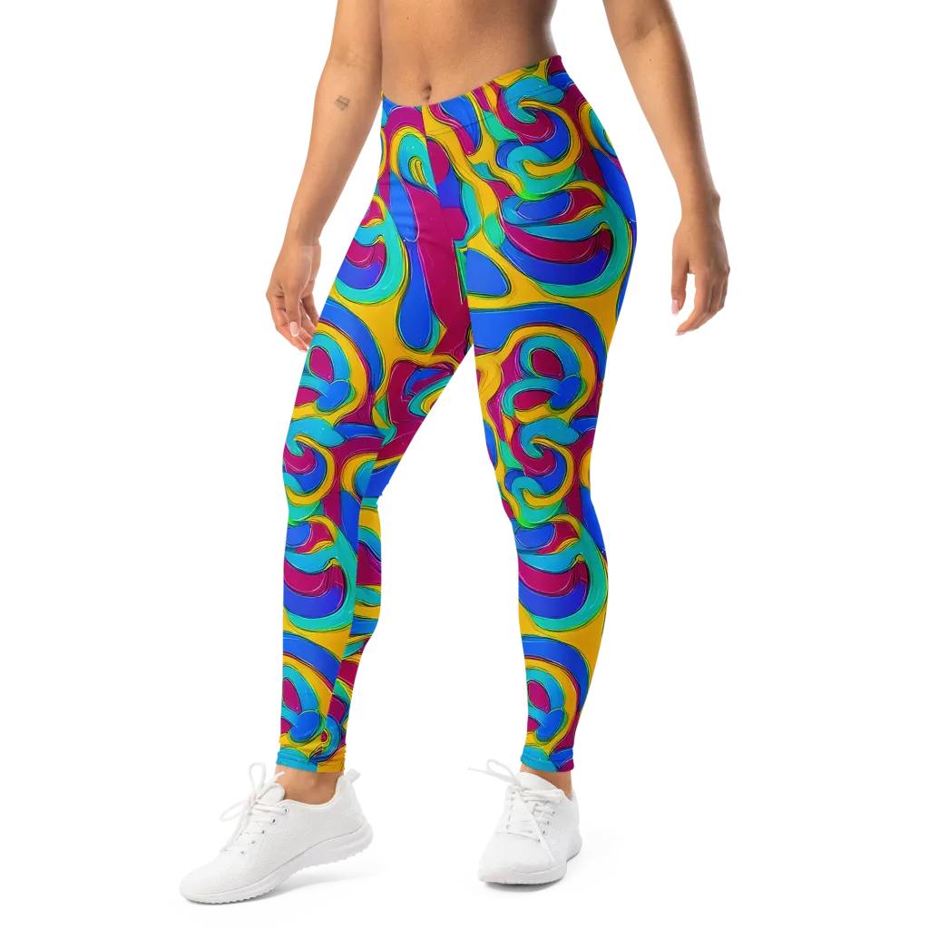Kaleido Flow on Leggings — Left Front