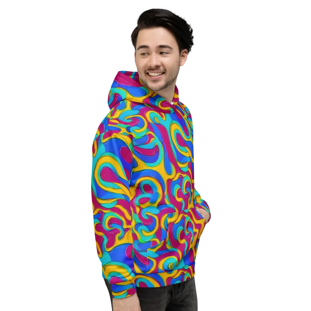 Kaleido Flow on Hoodie — Right