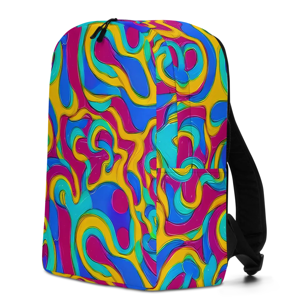 Kaleido Flow on Minimalist Backpack — Left