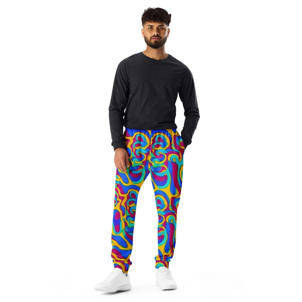 Kaleido Flow on Men's Joggers — Front