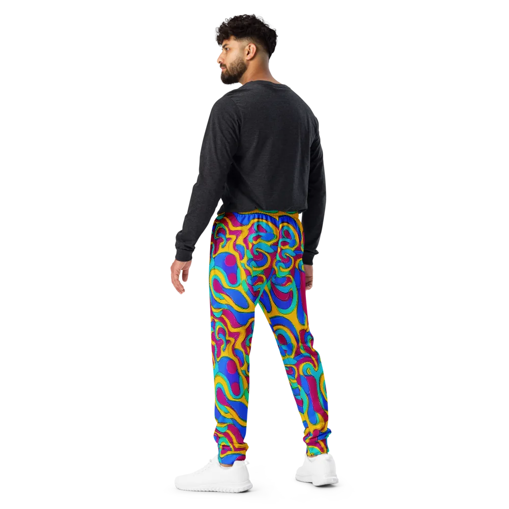 Kaleido Flow on Men's Joggers — Back