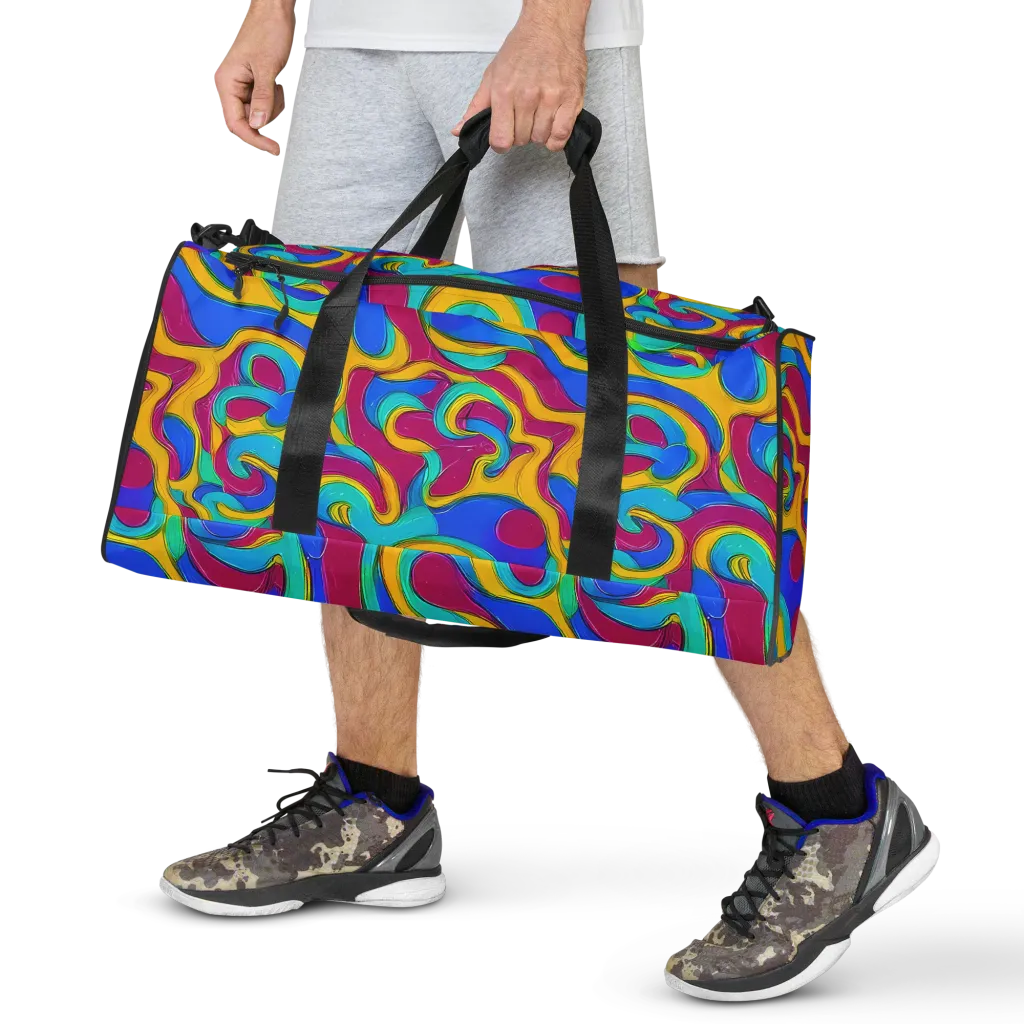 Kaleido Flow on Duffle Bag — Front