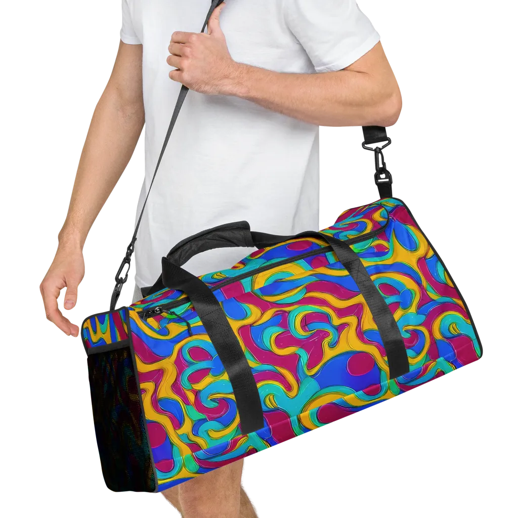 Kaleido Flow on Duffle Bag — Right Front