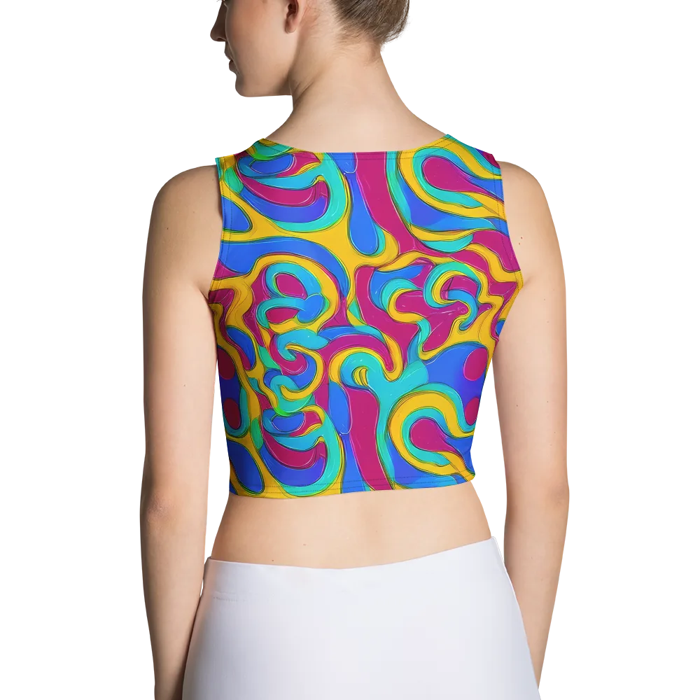 Kaleido Flow on Crop Top — Back
