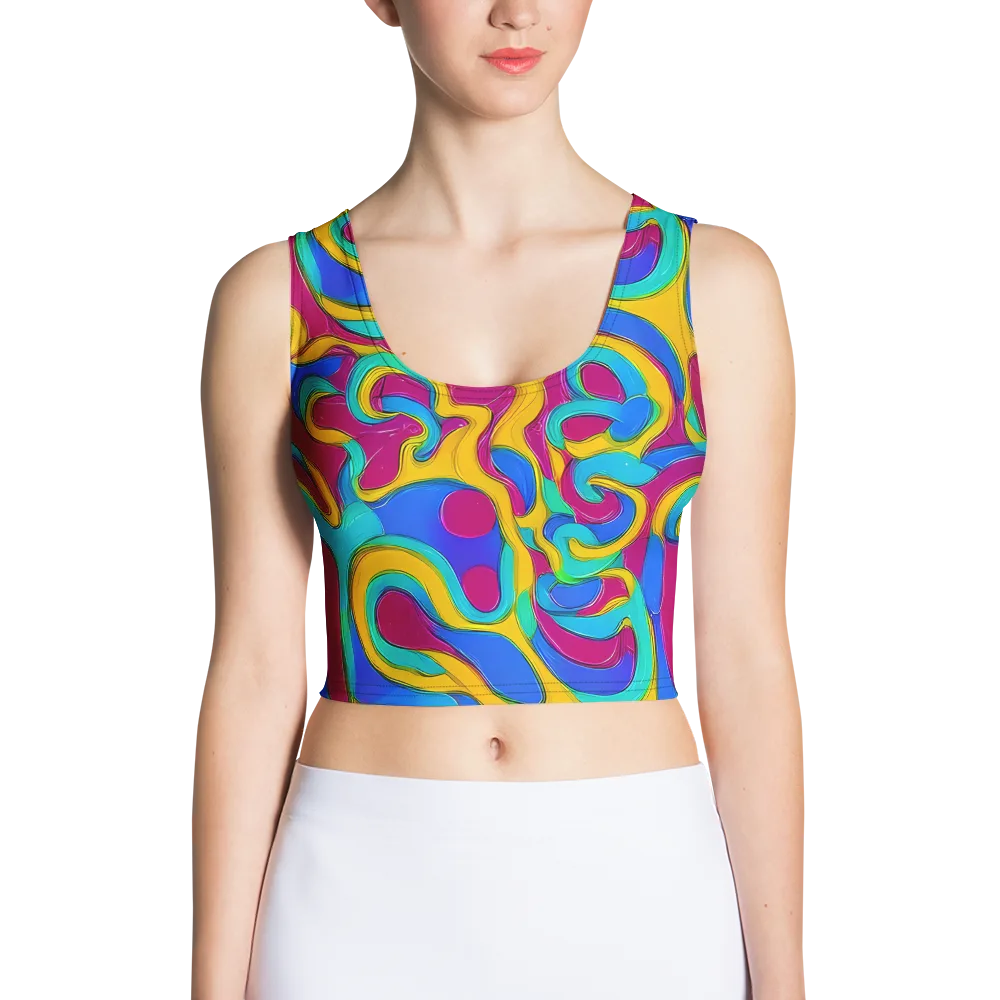 Kaleido Flow on Crop Top — Front
