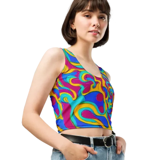 Kaleido Flow on a Crop Top