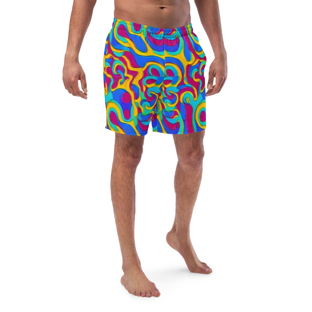 Kaleido Flow on Swim Trunks — Front