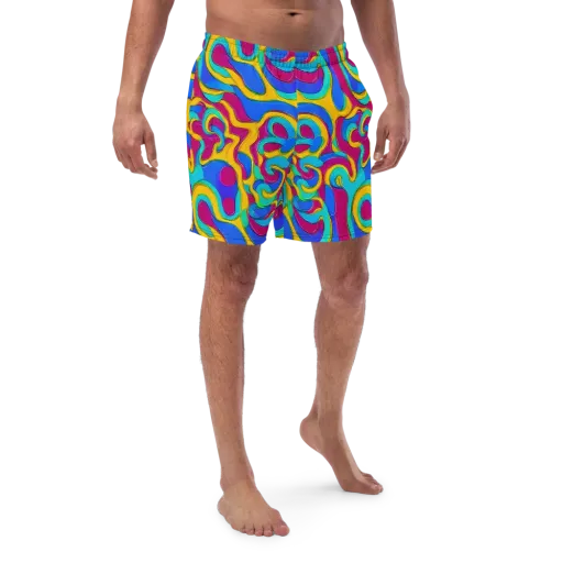 Kaleido Flow on a Swim Trunks