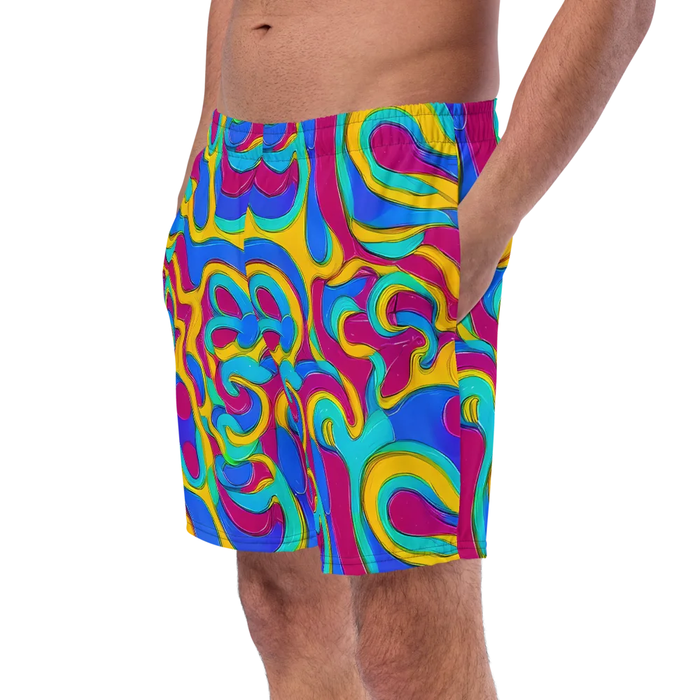 Kaleido Flow on Swim Trunks — Left Front