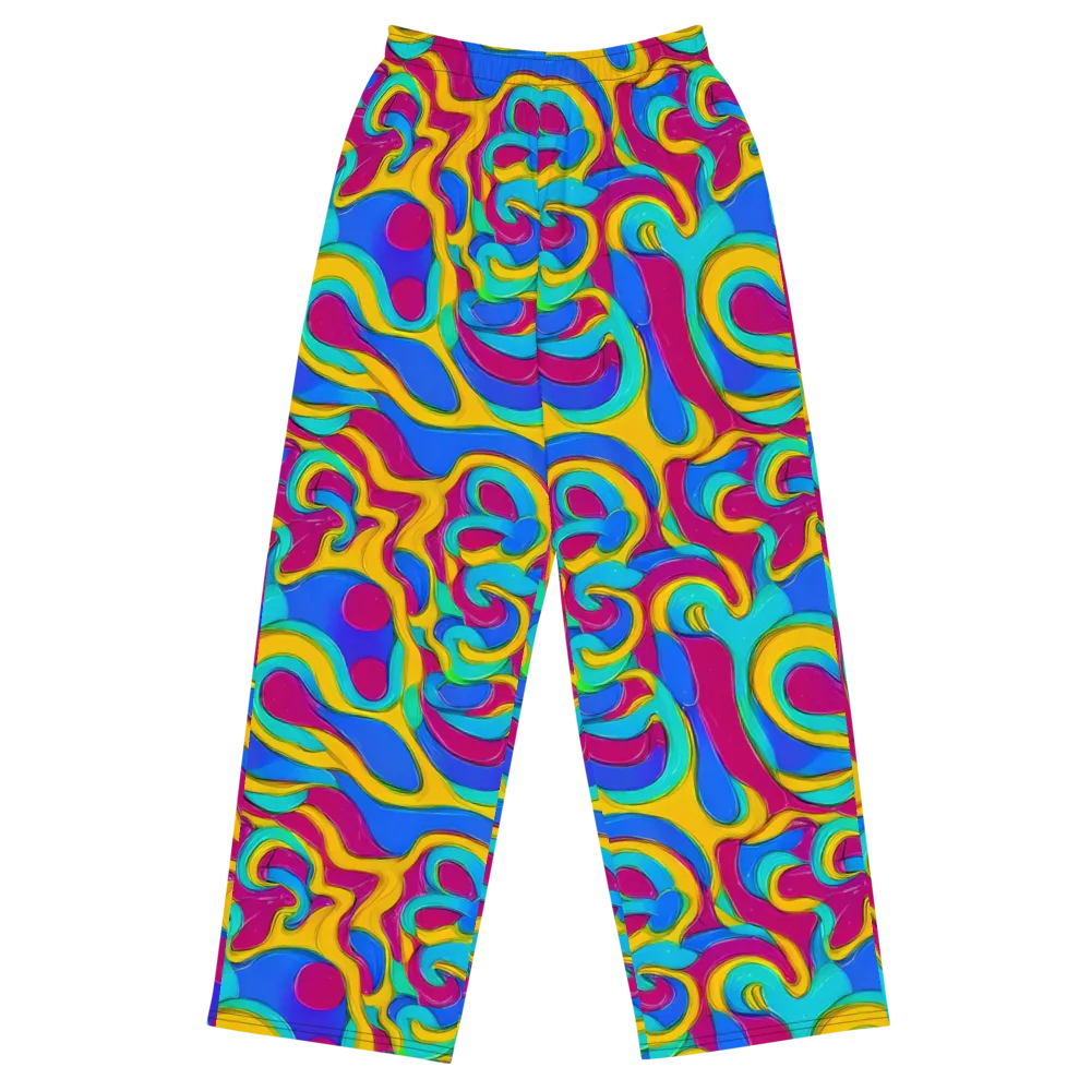 Kaleido Flow on Wide-Leg Pants — Front