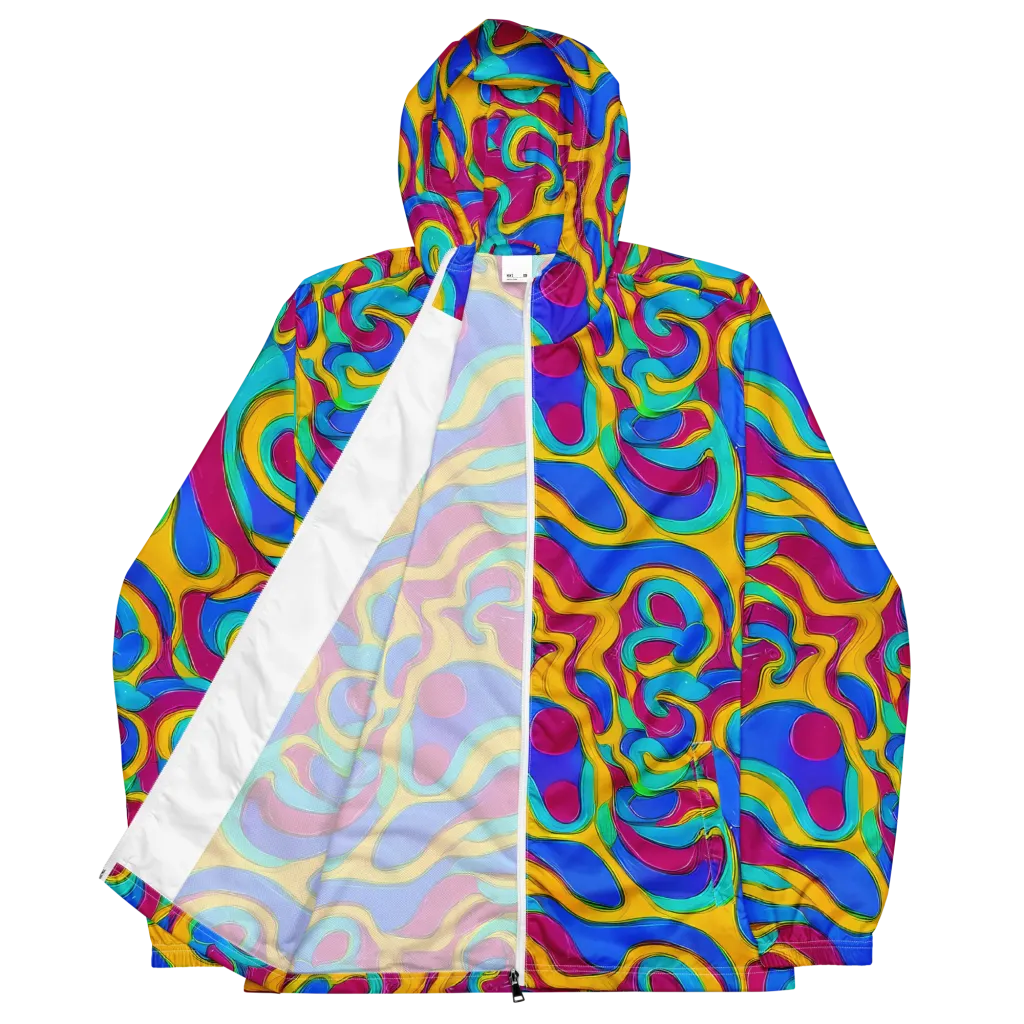 Kaleido Flow on Men's Windbreaker — Front