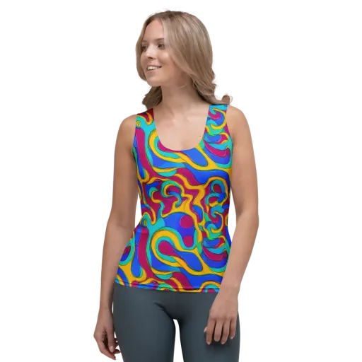 Kaleido Flow on a Women's Tank Top