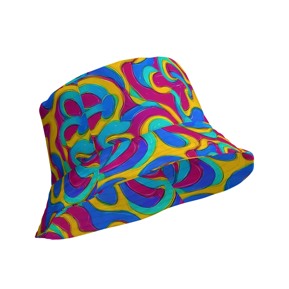 Kaleido Flow on Reversible Bucket Hat — Product details Outside