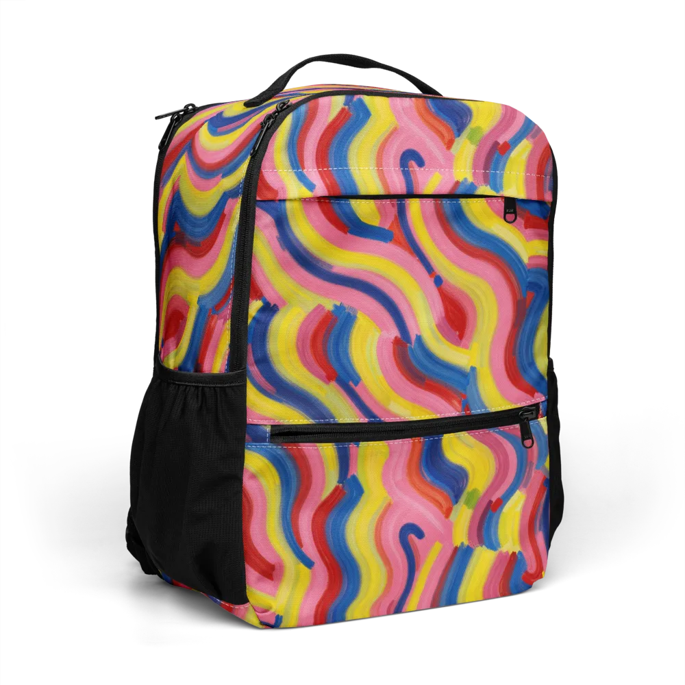 Chromatic Swerve on Utility Backpack — Right Front