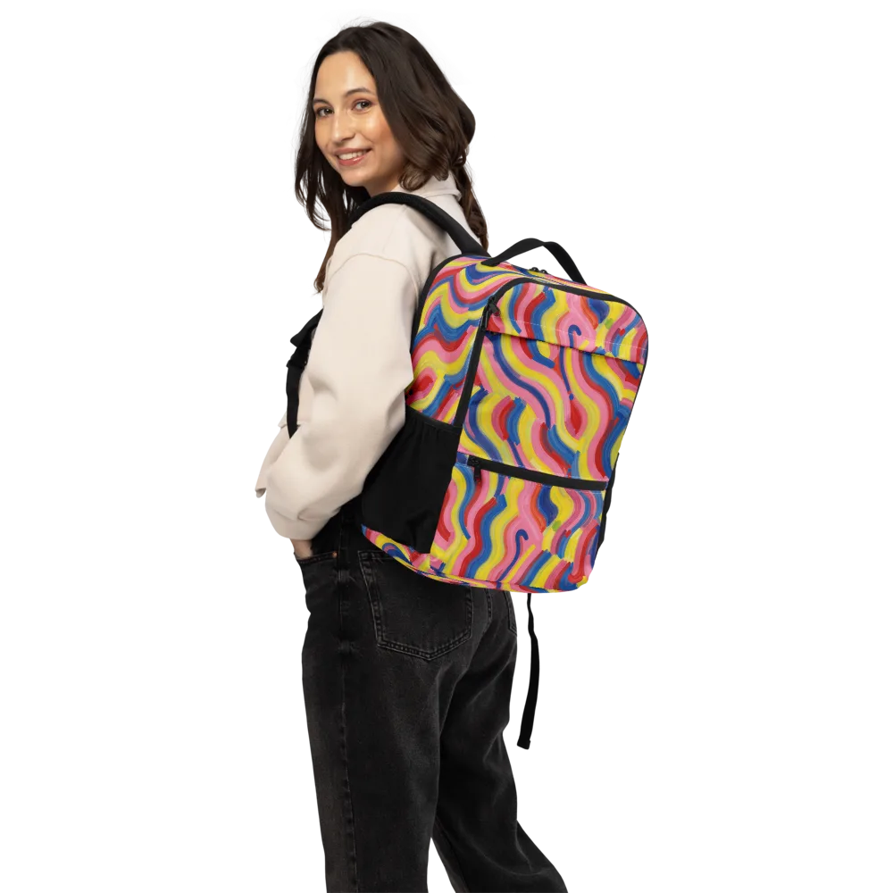 Chromatic Swerve on Utility Backpack — Back