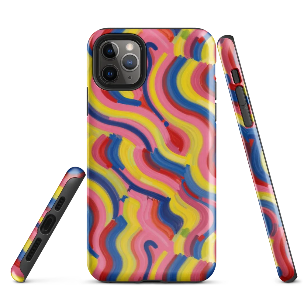 Chromatic Swerve on Tough Case for iPhone® — Front