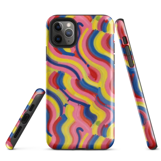 Chromatic Swerve on a Tough Case for iPhone®