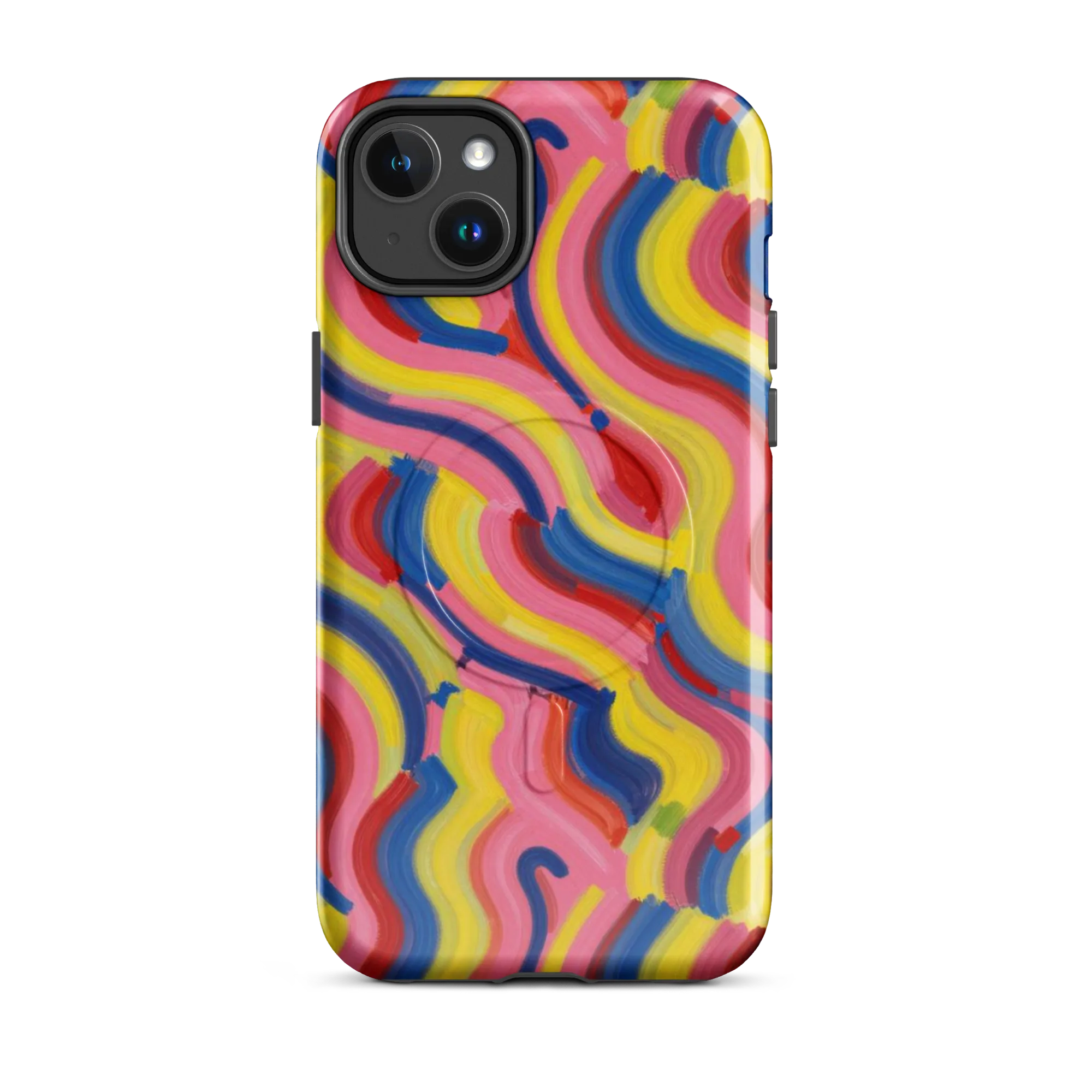 Chromatic Swerve on MagSafe Tough Case for iPhone® — Front