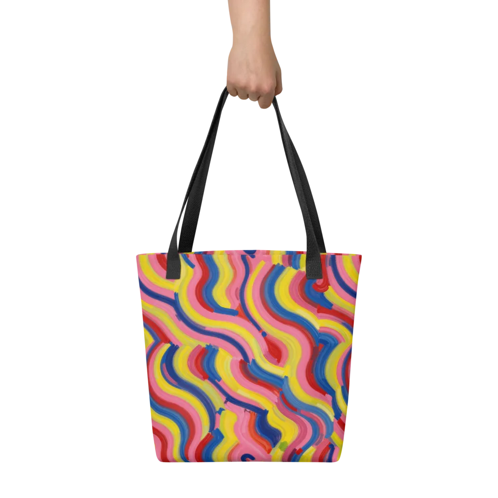 Chromatic Swerve on Tote Bag — Front
