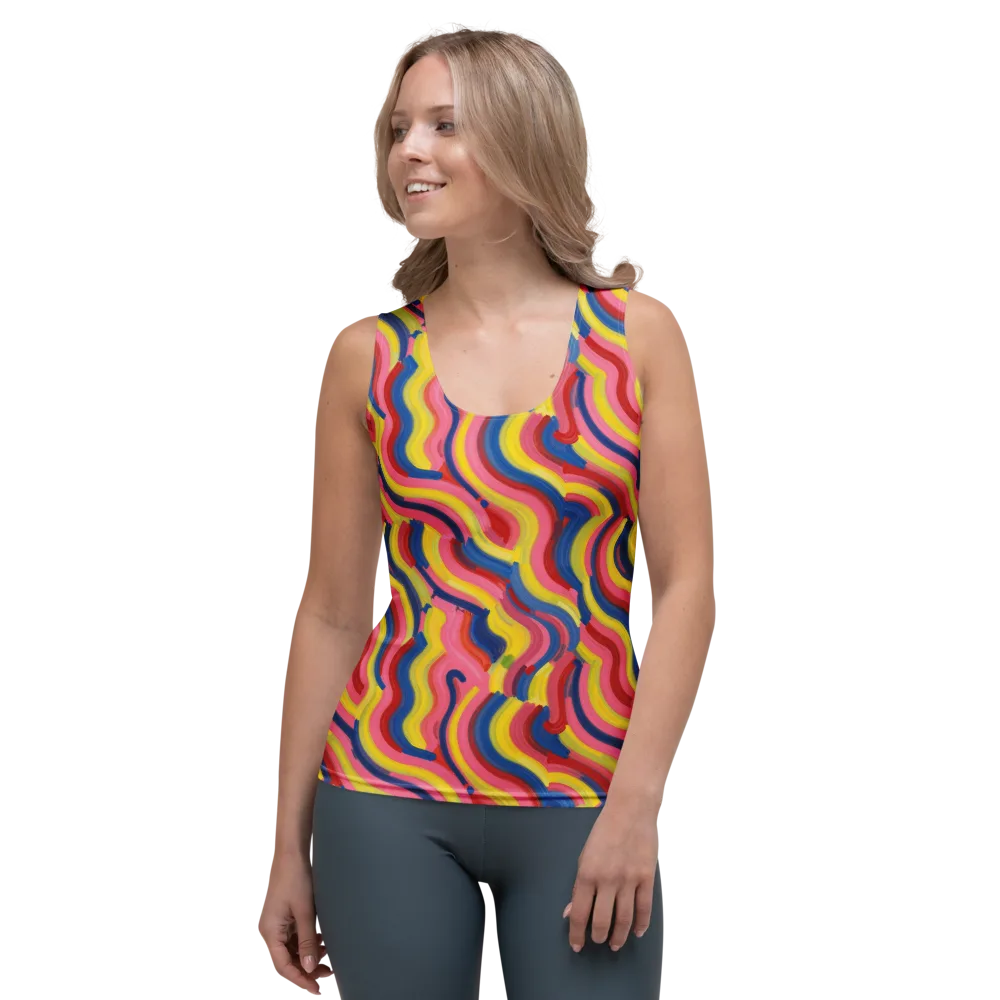Chromatic Swerve on Women's Tank Top — Front