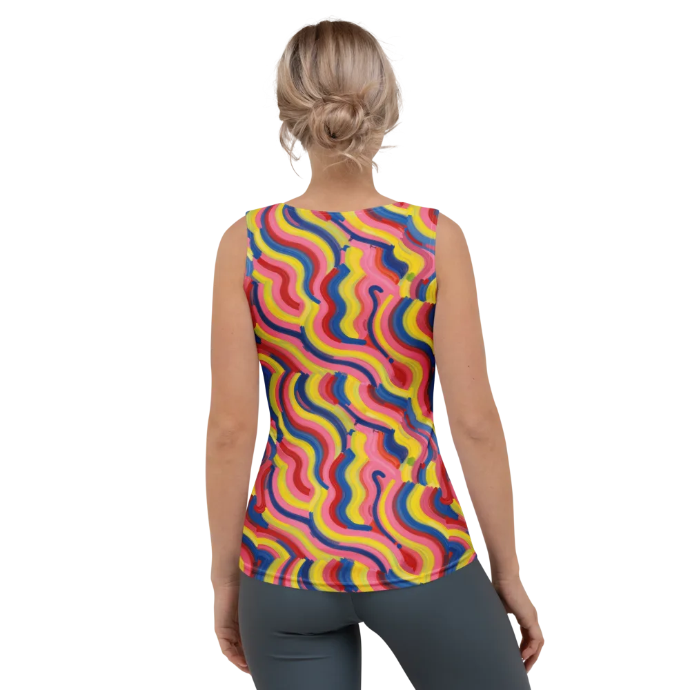 Chromatic Swerve on Women's Tank Top — Back