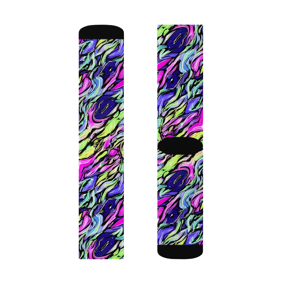 Fluoro Current on Socks — Right Sock