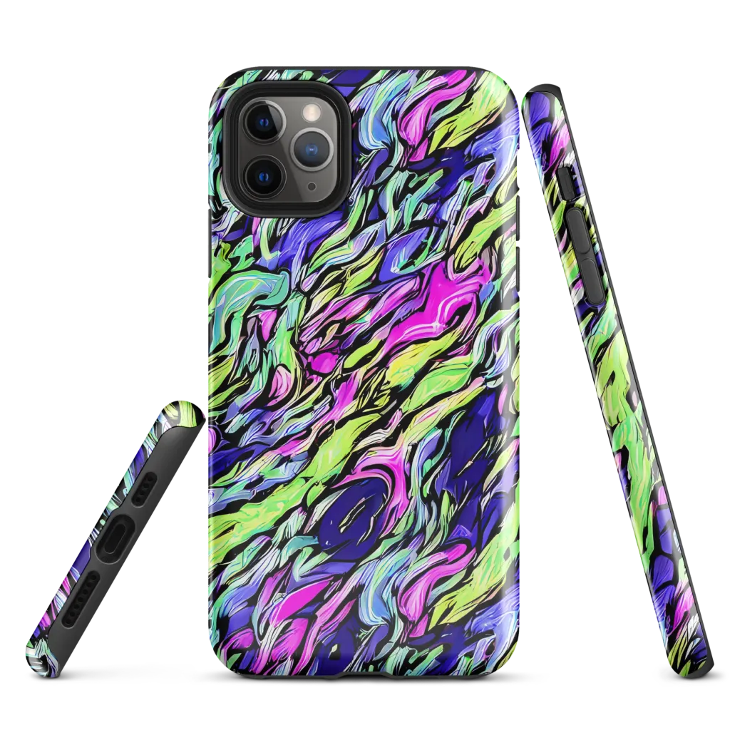 Fluoro Current on Tough Case for iPhone® — Front