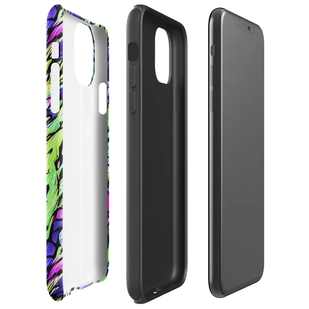 Fluoro Current on Tough Case for iPhone® — Right