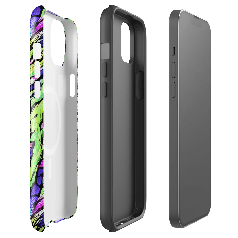 Fluoro Current on MagSafe Tough Case for iPhone® — Front
