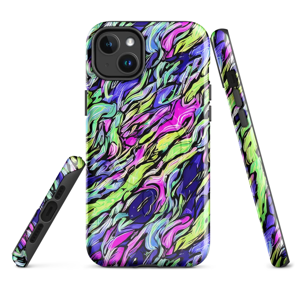 Fluoro Current on MagSafe Tough Case for iPhone® — Front