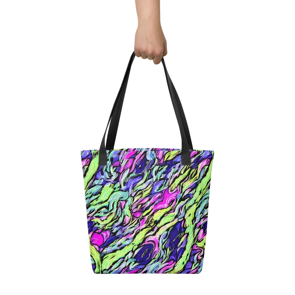 Fluoro Current on Tote Bag — Front