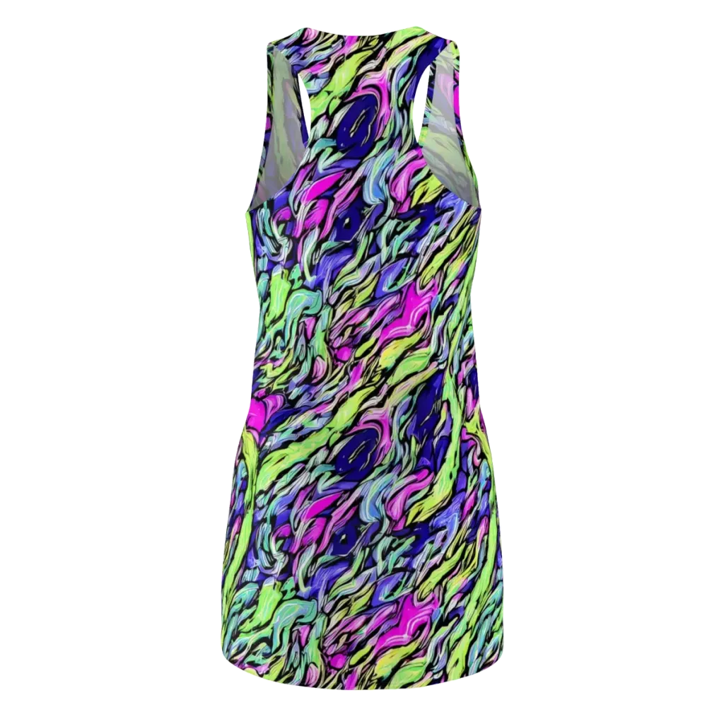 Fluoro Current on Racerback Dress — Back