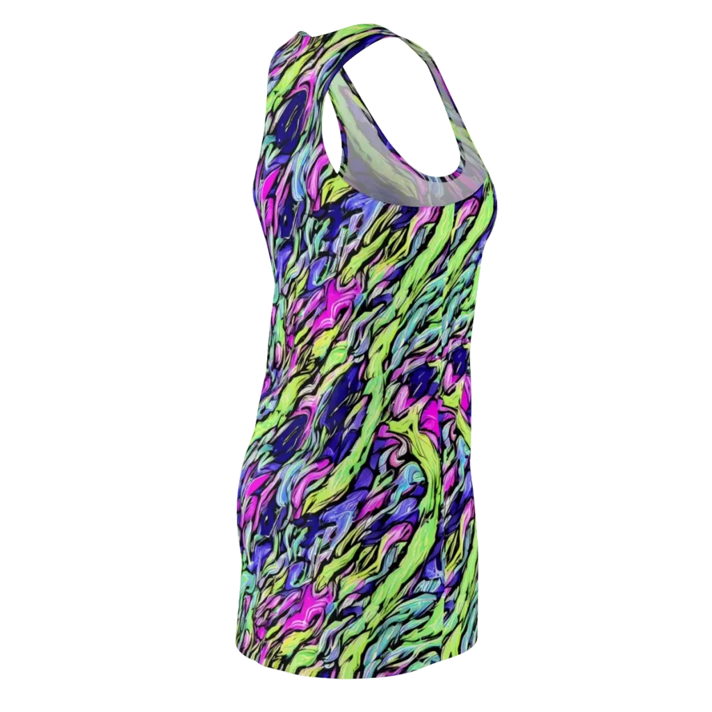 Fluoro Current on Racerback Dress — Back Side