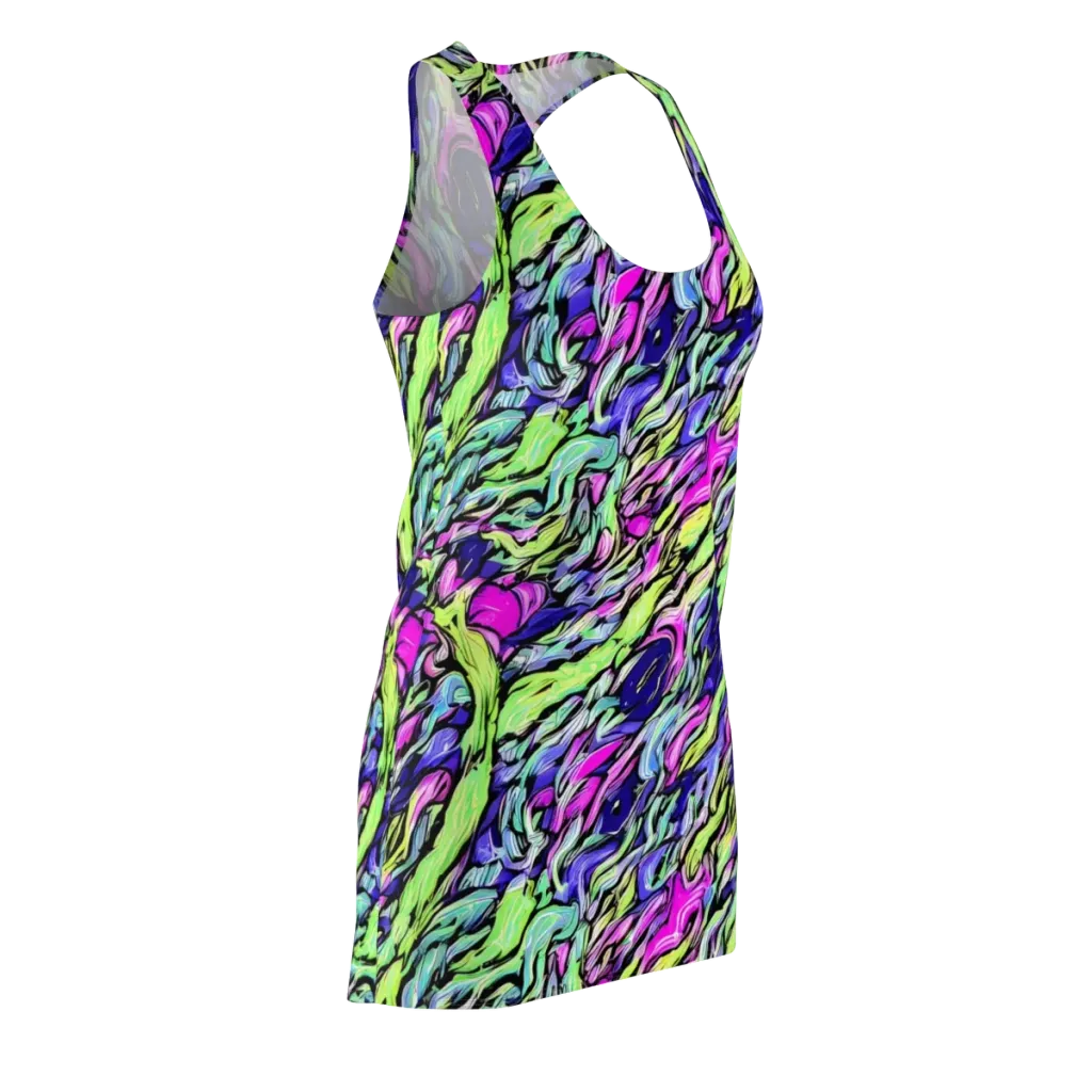 Fluoro Current on Racerback Dress — Front Side