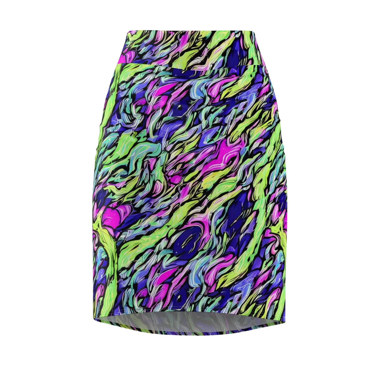 Fluoro Current on Pencil Skirt — Front