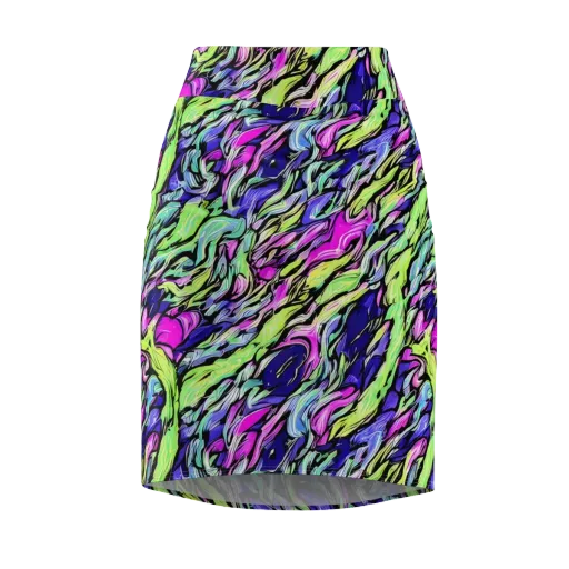 Fluoro Current on a Pencil Skirt