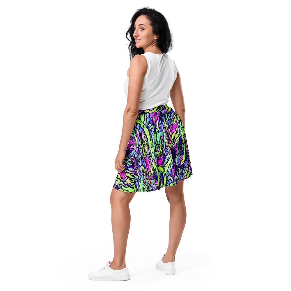 Fluoro Current on Skater Skirt — Back