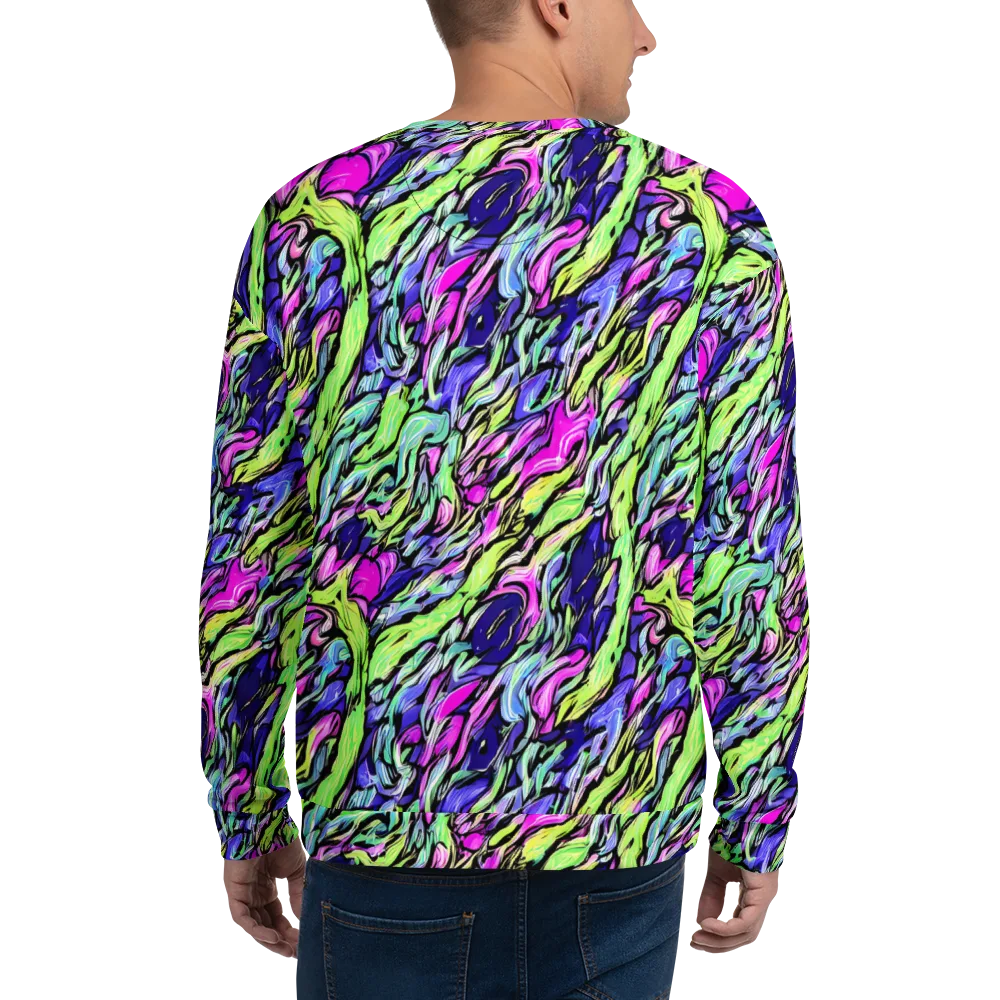 Fluoro Current on Sweatshirt — Back