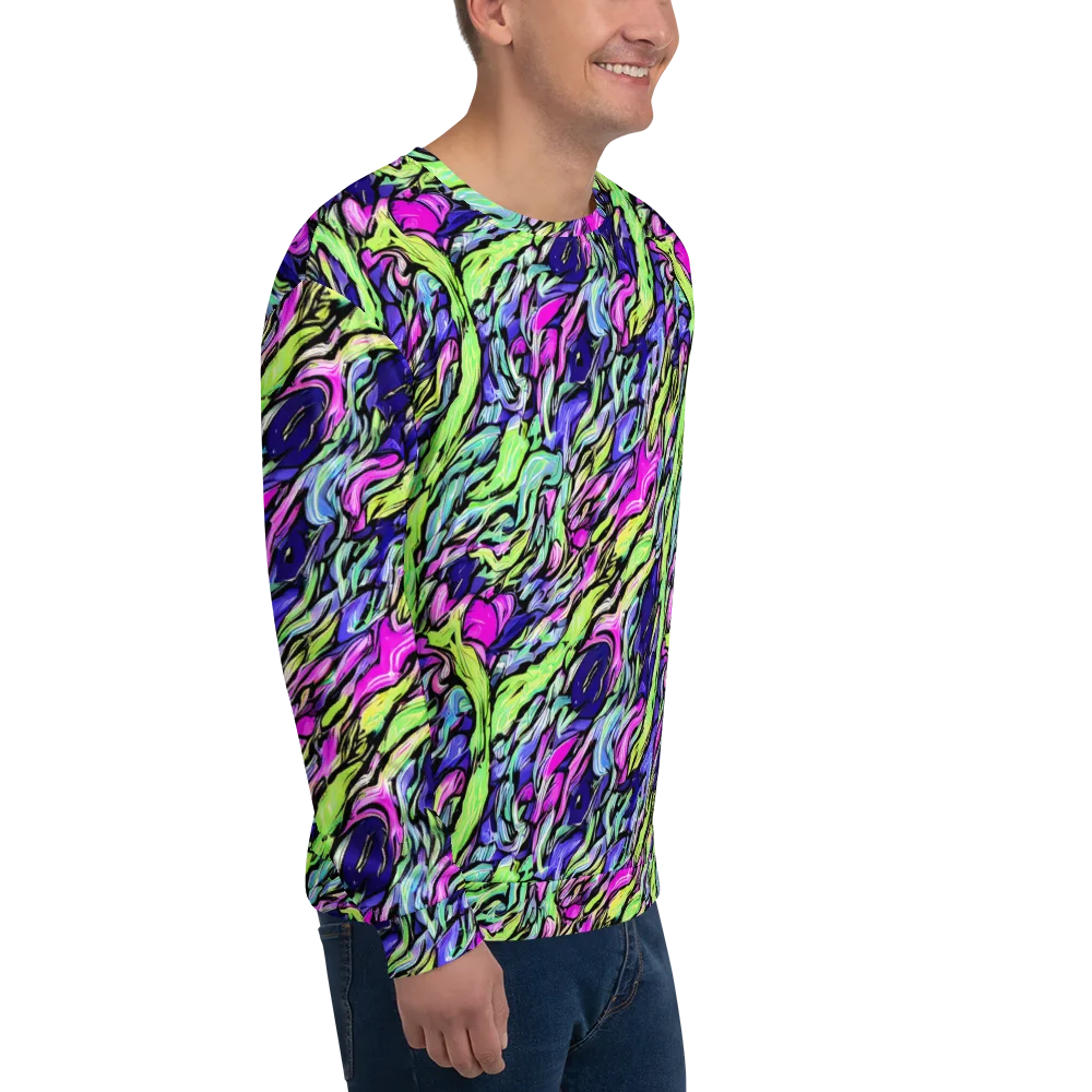Fluoro Current on Sweatshirt — Right Front