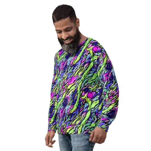 Fluoro Current on a Sweatshirt