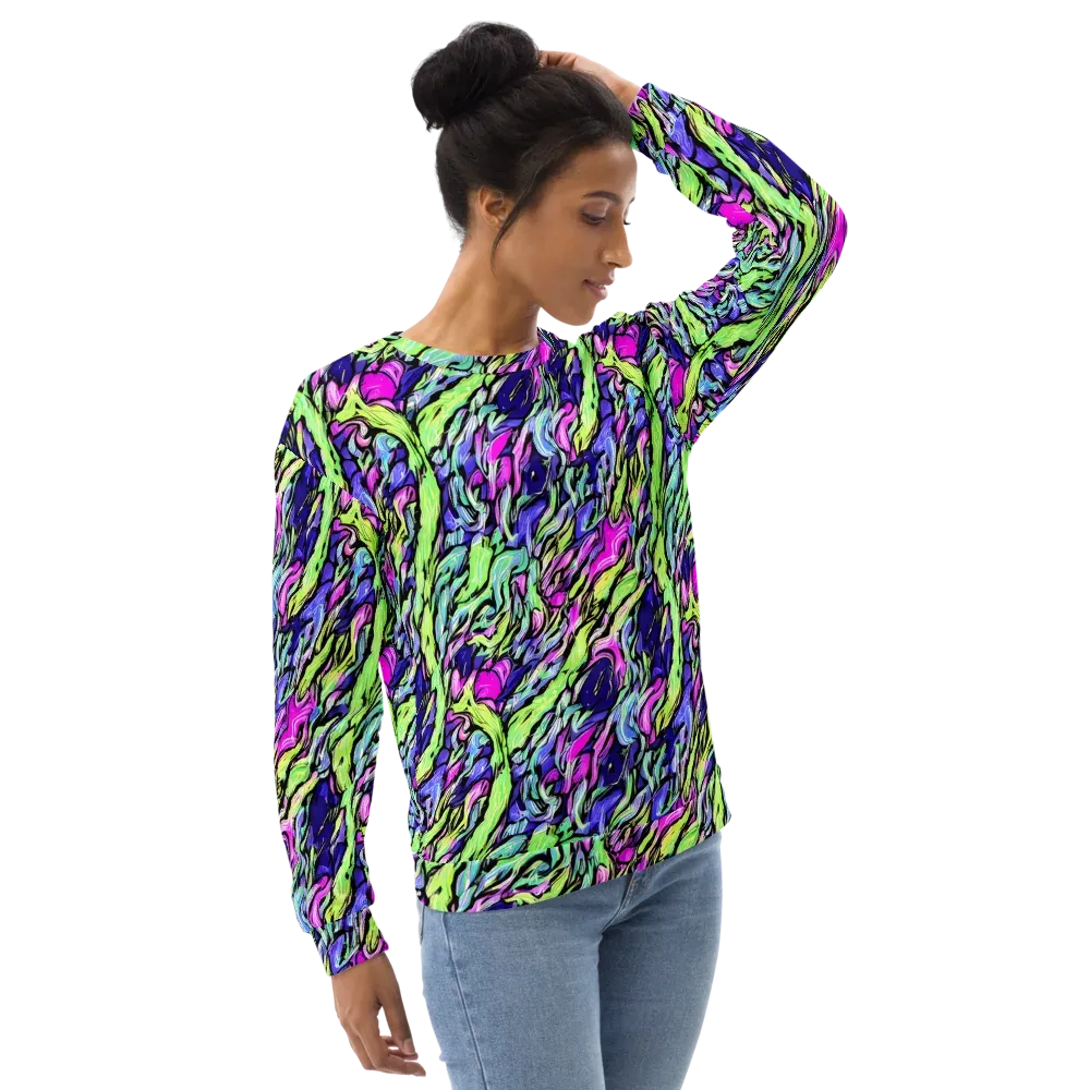 Fluoro Current on Sweatshirt — Right Front