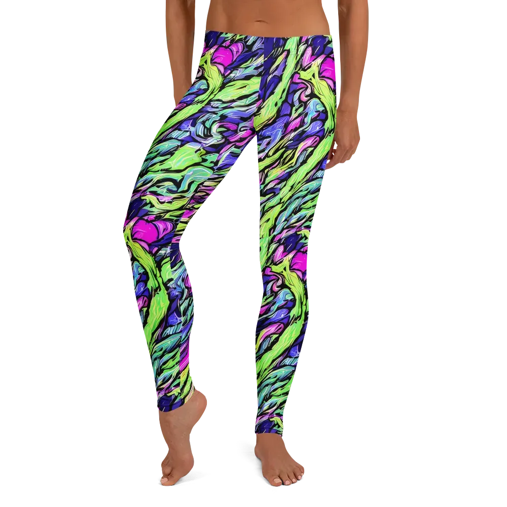 Fluoro Current on Leggings — Front